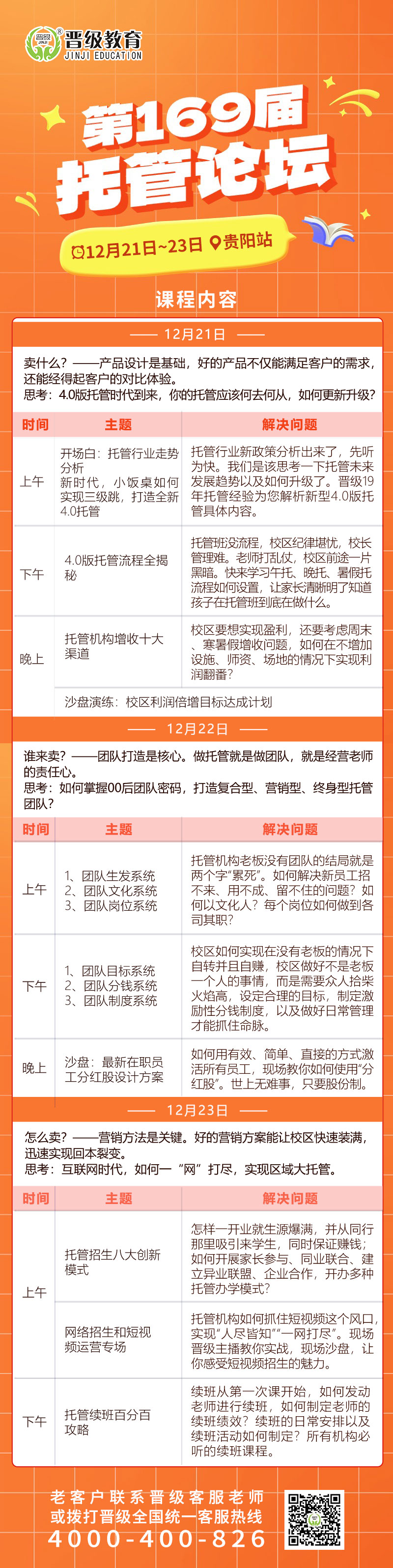 12月21日开课 | 第169-172届托管论坛（贵阳、海口、珠海、长沙）即将开幕