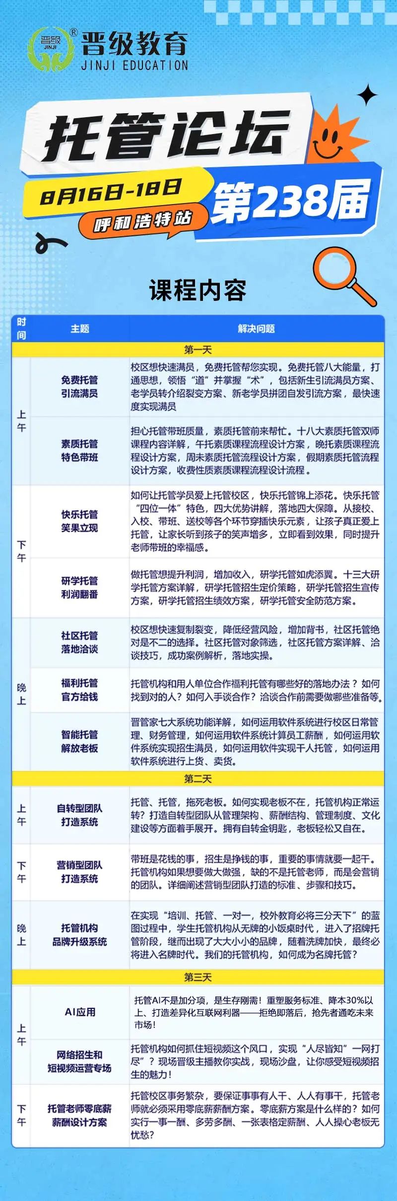 八月充电季，九月赢开局！托管论坛呼和浩特站助力校区破局