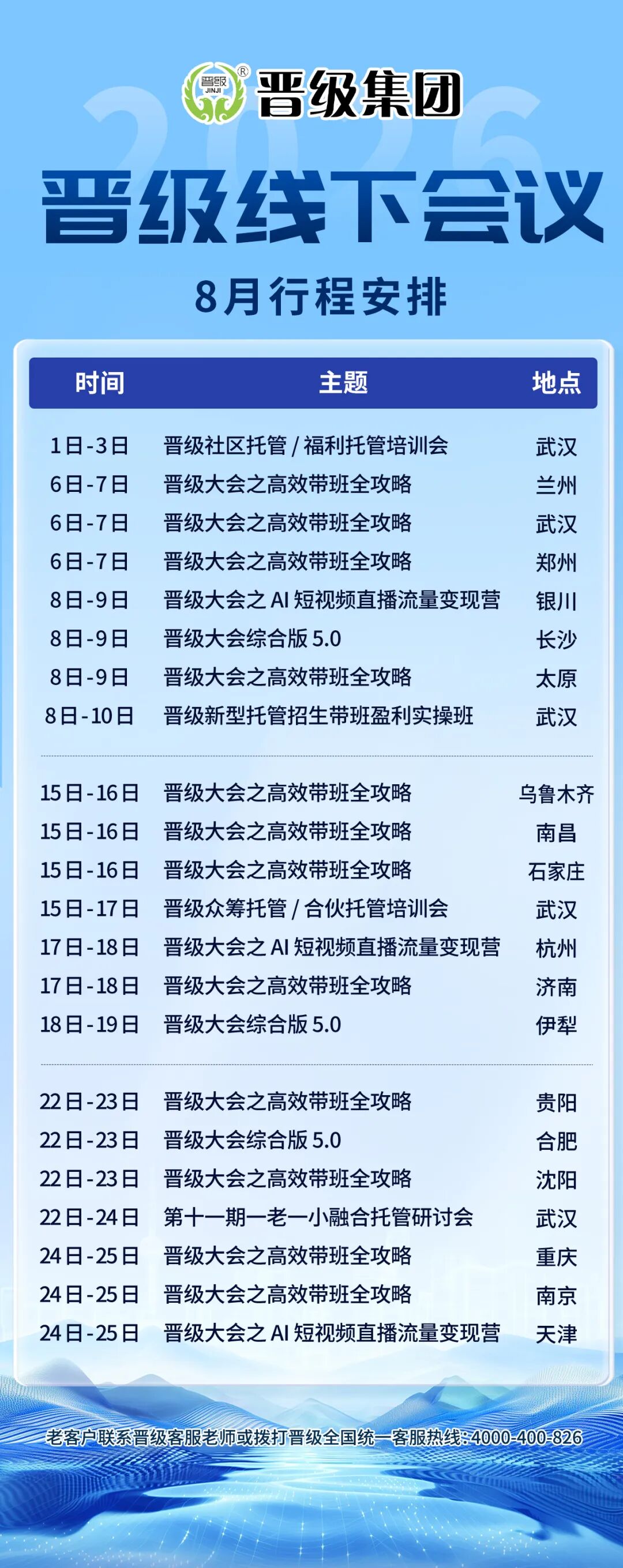 八月学习季｜晋级线下会议最新排期，总有一场适合你
